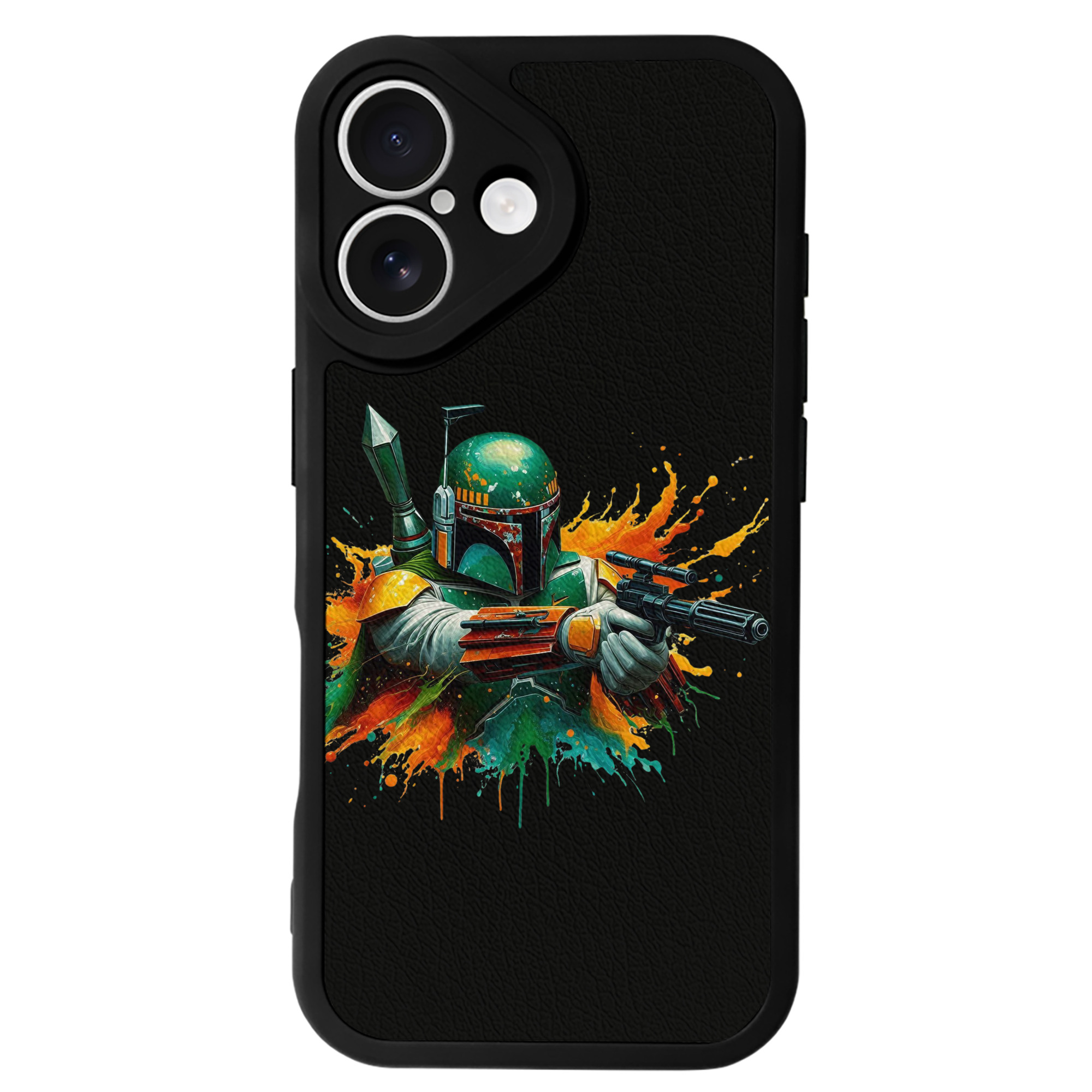 （画像用） スター・ウォーズ Star Wars 【iPhone 16シリーズ対応】シリコンスマホケース（レザー調） 材質：シリコン